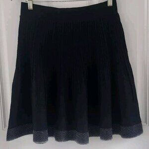 Islandic Designs Wool Blend Wool Pleated Dottie Skirt Women Size Small